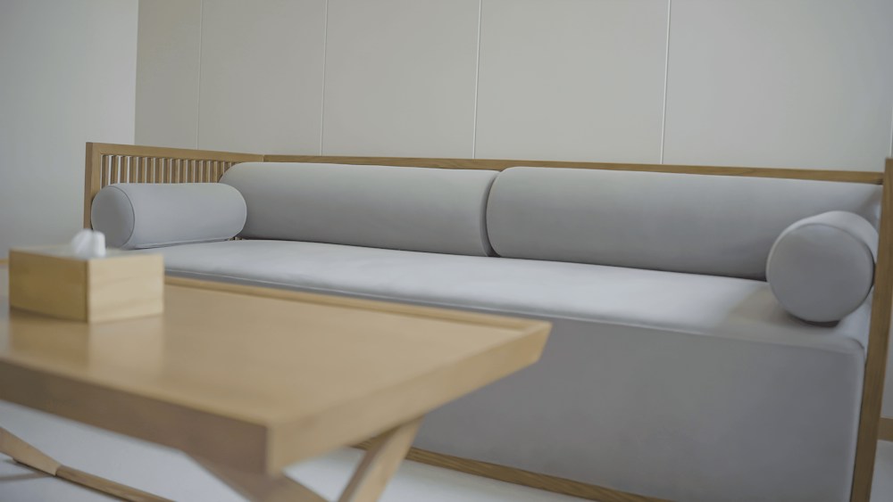 An inviting living space arranged with comfortable seating and natural details
